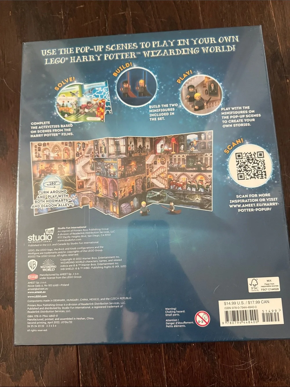 LEGO Harry Potter Wizarding Duels Potter vs Malfoy - Blue Green Artwork